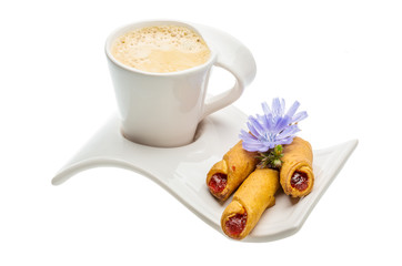 Coffee with pastry