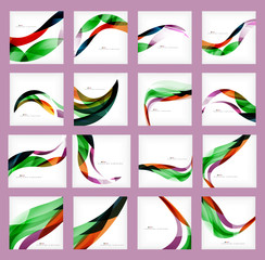 Set of business corporate abstract backgrounds