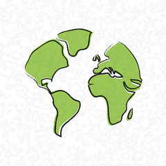 world seamless pattern on white background. Vector