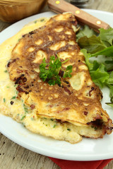 omelette au lard