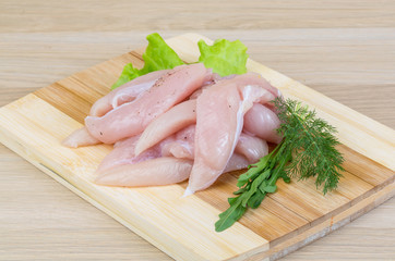 Raw chicken breast