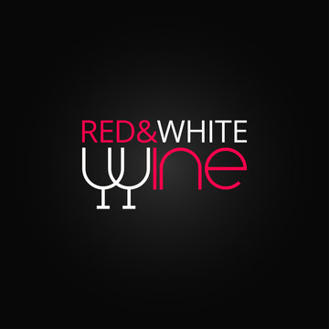 wine glass label design background