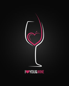 wine glass concept background