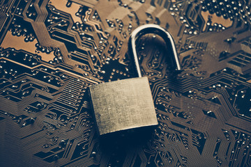 unlock security lock on computer circuit board