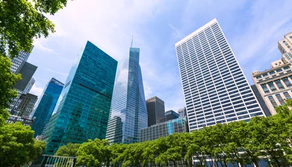 Zelfklevend Fotobehang New York city Manhattan Bryant Park US © lunamarina