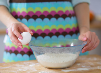 Baking ingredients for shortcrust pastry, plunger