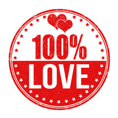 100 percent love stamp