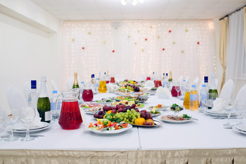 Banquet facilities table setting