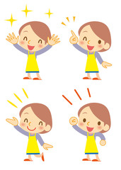 溌剌　可愛い主婦