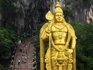 Statue of Hindu God at Batu Caves, Kuala Lumpur, Malaysia