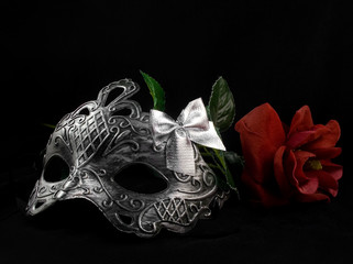 Mask and rose