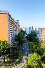 Obraz na płótnie Canvas Residential Housing Apartment in Singapore
