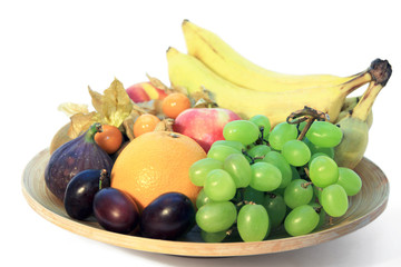 Obraz na płótnie Canvas Filled fruit bowl