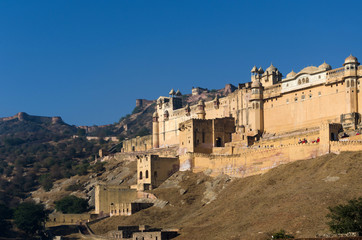Fototapeta na wymiar Amber Fort in Jaipur