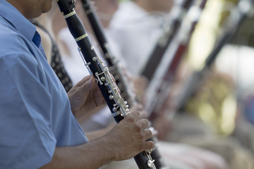 Symphony Orchestra volunteer performing