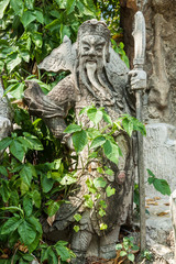 Obraz premium Skulptur am Tempel Wat Suthat in Bangkok, Thailand