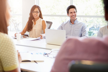 Fototapeta premium Designers Meeting To Discuss New Ideas