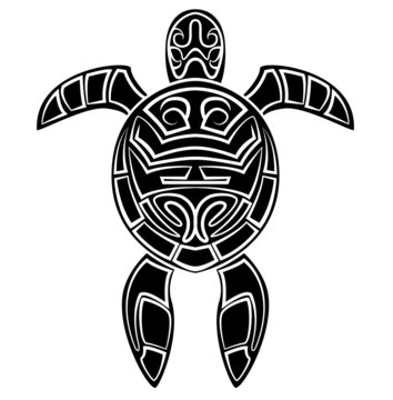 Black Silhouette : Turtle Symbol