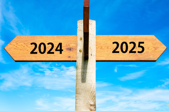 Happy New Year 2025 conceptual image