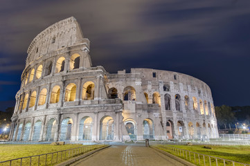 Fototapeta na wymiar The Colosseum, or the Coliseum in Rome, Italy.