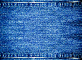 Jeans texture with seams