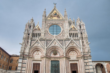 Naklejka premium Santa Maria della Scala, a church in Siena, Tuscany, Italy.