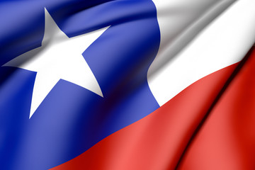chile flag - obrazy, fototapety, plakaty