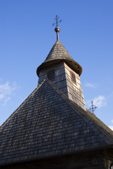 traditional turopolje chapel tower in busevec