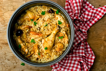 Stewed chicken with rice