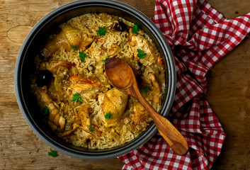 Stewed chicken with rice