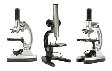 Microscopes isolated on white