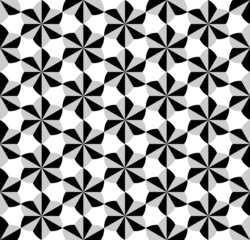 Black and white geometric seamless pattern, abstract background.