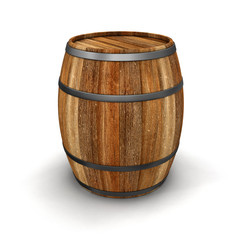 wine barrel (clipping path included)