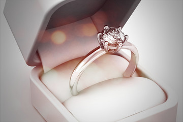Beautiful jewelry rings (high resolution 3D image).