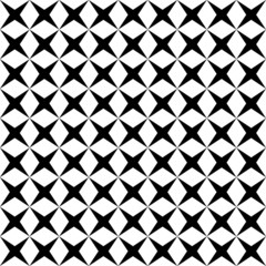 Black and white geometric seamless pattern, modern stylish.