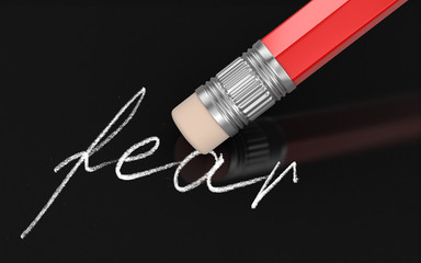 Erase Fear (clipping path included)