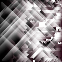 Abstract vector background with dark gray metal layers