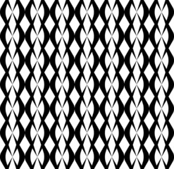 Naklejka premium Black and white seamless pattern, abstract background.