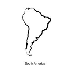 south americamap icon for your design