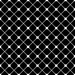 Naklejka premium Black and white geometric seamless pattern, abstract background.