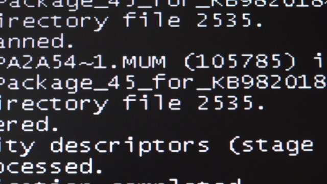 Failure, failure of the computer. A system restart. 4K.