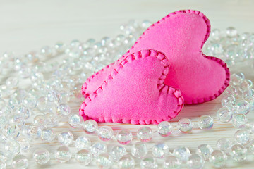 Pink hearts