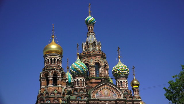Church of the Savior on Blood in St. Petersburg. 4K.