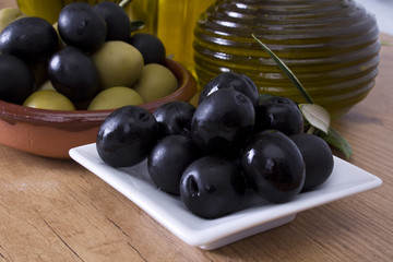 olives and oil