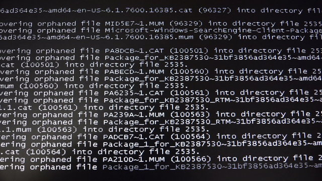 Failure, failure of the computer. A system restart. 4K.