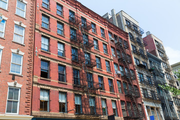 Soho building facades in Manhattan New York City