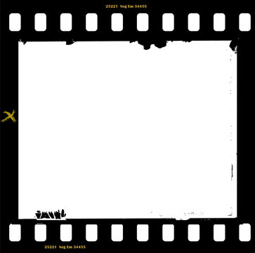 frame of film, grungy photo frame,with free copy space,vector il