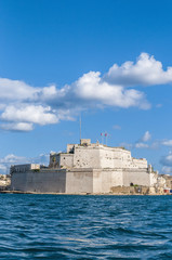 Fort Saint Angelo in Vittoriosa (Birgu), Malta, as seen from the