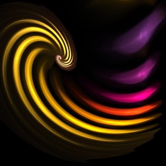 Abstract shapes made of fractal textures.