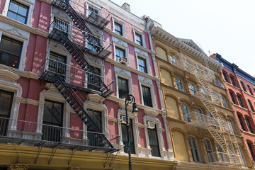 Fototapeta premium Soho building facades in Manhattan New York City